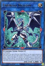 YUGIOH: 1x Firewall Dragon (Teal Original Art) Rare MGED NM picture