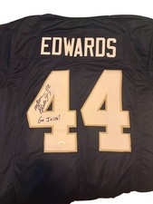Marc Edwards Signed Custom Notre Dame Jersey JSA Certified picture