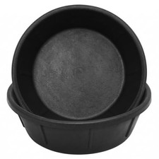 Sadnyy 2 Pcs 8 Quart/2 Gallon Rubber Feeder Pan Horse Feed Bucket picture
