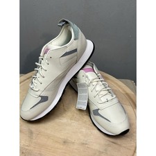 Reebok Classic Leather Redux Trainer Womens 11 Pink Chalk Green Running NEW picture