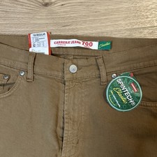 CARRERA Mens 700 Straight Jeans IT 50 Large W36 L32Beige Cotton picture
