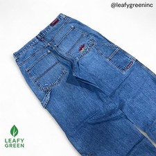 JNCO Crown Carpenter Baggy Wide Leg Jeans Light Wash us sz 34x30 Denim Distress picture
