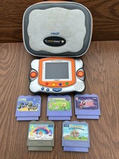 VTech V.Smile Pocket Handheld Console + Games and Case Tested and Working picture
