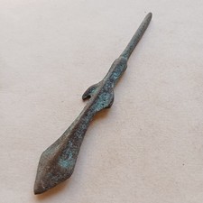 2,000 YR OLD ANCIENT ROMAN LONG SHOT BRONZE ARROWHEAD picture