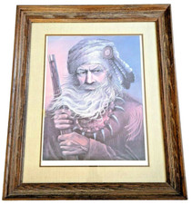 Mountain Man Signed & Numbered 27 / 250 Jo Ann Laria Johnson Vintage Art Print  picture