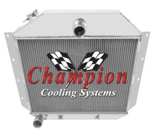 1951 52 53 54 International Pickup Truck Champion 3 Row Aluminum Radiator CC5157 picture