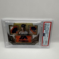 Topps Triple Threads 2022 Carlos Correa Astros MFL-CC Logo Relics 1/1 PSA 10 picture