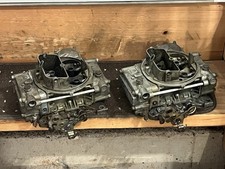 Holley Carburetor Pair 9834 -3 Carbs 4 barrel Tunnel Ram Vac Sec 1200 cfm used picture