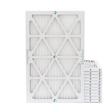 16x25x1 MERV 10 Pleated Air Filters. 12 PACK. Actual Size: 15-1/2 x 24-1/2 x 7/8 picture