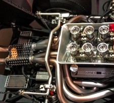 Ford GT40 w/Wire Wheel Rims/V8 Engine/Custom Metal Body 1:12 Large Scale Model picture
