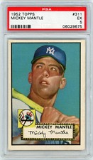 1952 Topps Mickey Mantle #311 PSA 5 picture