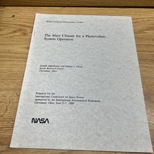Mars Climate Photovoltaic System Operation 1989 Rare HTF NASA picture
