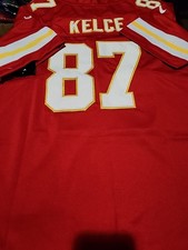 NWT adult customized chiefs #87 travis kelce S-3xL stitched red old season picture