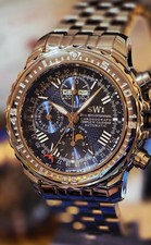 SWISS WATCH INTERNATIONAL SWISS MD NEW ETA VALJOUX 7751 MOON PHASE 9259.SSS RARE picture
