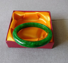 genuine imperial green jade jadeite bangle 59mm/7.25in/47.0g picture