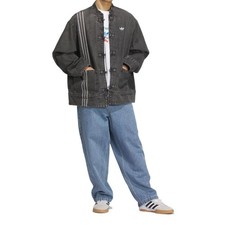 Adidas Originals CTT 3.0 CNY Year of the Snake Unisex Black Denim Jacket JY8275 picture