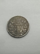 1902-H Canada 5 Cents Silver Coin King Edward VII Heaton Mint Fishscale Variety picture