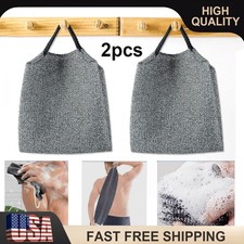 2pcs Exfoliating Back Scrubber Towel Strip Shower Bath Spa Skin Body Wash Cloth picture