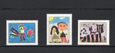 R8814   Yugoslavia  1974    Children's drawings   3v.   MNH picture