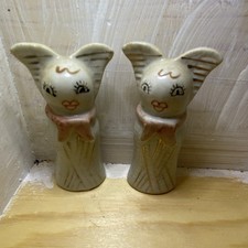Vintage Anthropomorphic Cat Head Salt and Pepper Shakers 1950’s. Japan picture