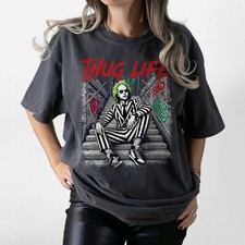 Beetlejuice Thug Life T-Shirt, Halloween 2024 Horror Icons, Scary Killers Tee picture
