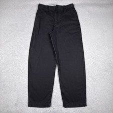 Uniqlo U Pants Mens 29 Black Chino Wide Baggy Lemaire Cotton Twill Casual picture