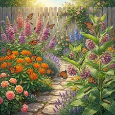 MILKWEED MIX DELUXE Perennials Monarch Butterfly Host Plant Non-GMO 100 Seeds picture