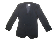 CALVIN KLEIN COLLECTION Bergdorf Goodman Women's Silk Blazer sz 6 USA VTG 80's picture