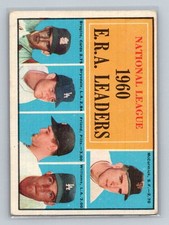 1961 Topps #45 National League 1960 E.R.A. Leaders (Mike McCormick / Ernie Brogl picture