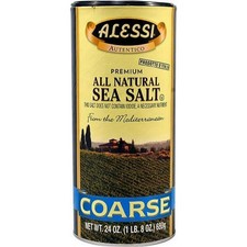 2x Alessi Coarse Sea Salt Seasoning Kitchen Cooking Gourmet Flavor Sealed 24oz picture