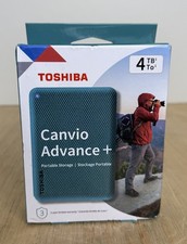 TOSHIBA CANVIO ADVANCE + 4TB PORTABLE HD STORAGE USB DTCA40 GREEN BRAND NEW NIB picture