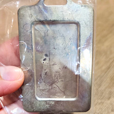 Vintage Samuel Kirk & Son Sterling Silver Luggage Tag New York London Paris Rome picture