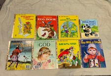 Vintage 1972-1982 Little Golden Books Lot Of 8 Assorted Childrens Stories picture