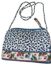 Cute Vintage Sarah Bradley Purse blue with Flowers  picture