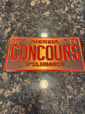 Arizona  COPPER LICENCE PLATE picture