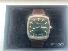Seiko Recraft Automatic 39.5mm Green Dial Leather Band Watch SNKP27 picture