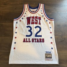 $250 NWOT Magic Johnson 82-83 All Star Jersey Mitchell Ness Vtg Lakers LG 44 NBA picture