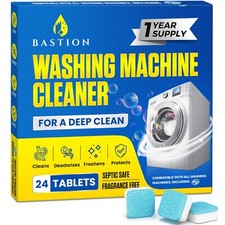 Bastion Washing Machine Cleaner, Deodorizer, & Descaler - 24 pack picture