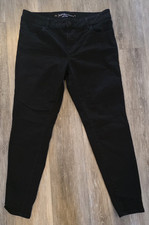 Maurices Women's Black Denim Skinny Jeans Sz 16W High Rise Stretch 31