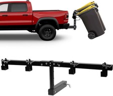 Trash Can Hauler for Double Can, Adjustable Trash Can Hitch, Fit for Truck/UTV picture
