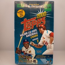2000 Topps Baseball Series 2 Retail Box Sealed - Hank Aaron Auto and Refractors picture