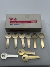Vintage Yale Scovill Key Blanks BD766 Lot Of 9 Keys With Original Box picture