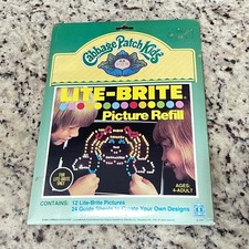 VTG 1984 Cabbage Patch Kids Lite-Brite Picture Refill Set Hasbro Incomplete picture