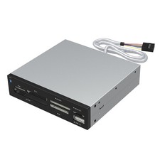SABRENT 74 in 1 3.5 Inch Internal Flash Supports 74 Memory Type, Black,Silver picture