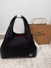 Coach CM545 Lana Shoulder 23 Black  Hand Crossbody Diagonal Leather picture