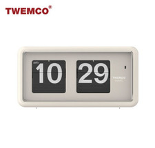 TWEMCO QT-30 : The Ultimate Retro Flip Clock for Desk & Wall Use-WHITE picture