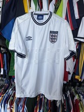 VINTAGE ENGLAND NATIONAL TEAM 1999/2001 HOME FOOTBALL SHIRT JERSEY UMBRO picture