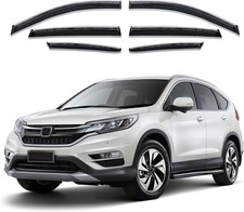 Shatterproof Out-Channel Window Deflectors for For CRV 12-16 6-Piece Chrome picture