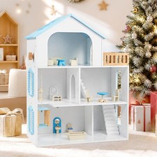 3-Story Doll House with 5 Rooms & Furniture Accessories, Pretend Play Toy picture