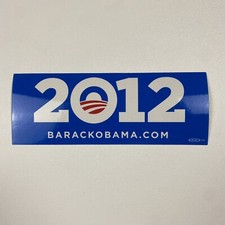 Barack Obama Official 2012 President Campaign Bumper Sticker  picture